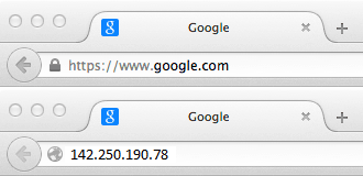 Mostrando como um nome de domínio pode criar um apelido para um endereço IP